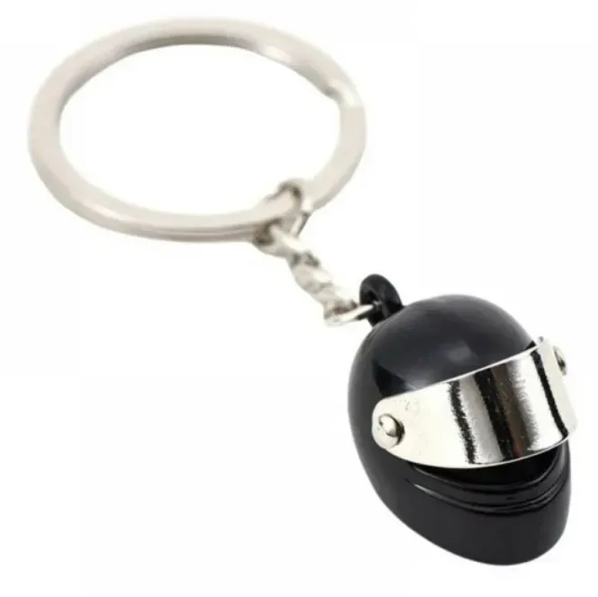 Helm-Schlüsselanhänger - schwarz