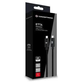 Conceptronic USB-C 2,00 m Schwarz