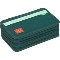 Lässig Triple Pencil Case - Mäppchen 21 cm befüllt Dark Green Ocean Edition