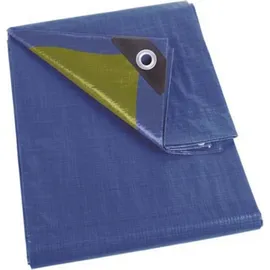 Perel Abdeckplane 3 x 4 m Blau/Khaki