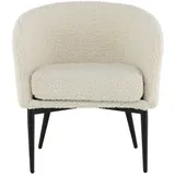venture home Relaxsessel Fluffy Polyester 66 x 64 cm Weiß