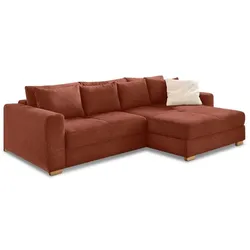Ecksofa Kampen Cord Rostrot
