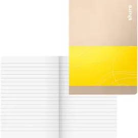 Share 4-0015005, Notizbuch liniert gelb, Anzahl der Blätter: 40 DIN A6