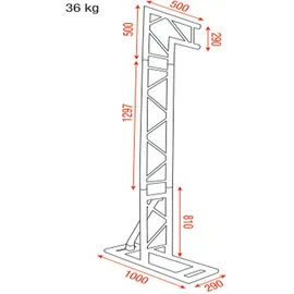 Showgear Mobile DJ Truss Stand