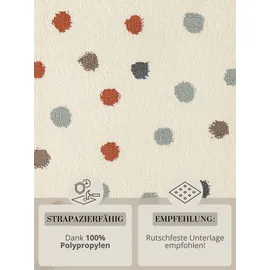 HANSE HOME Konfetti Kinderteppich rund Ø 160 cm Beige/Creme