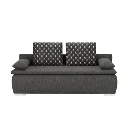 smart Schlafsofa  Leonie , schwarz , Maße (cm): B: 198 H: 92 T: 90