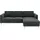 Home Affaire Eckcouch Cord 2-Sitzer Grau