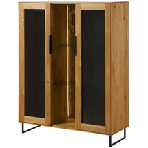 MASSIVMOEBEL24.DE Highboard 112 x 145 x 43 cm Beige