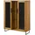 MASSIVMOEBEL24.DE Highboard 112 x 145 x 43 cm Beige