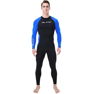 Dear, you Ganzkörper-Dive Wetsuit Sport Skins Lycra Rash Guard Für Herren,UV-Schutz Schnell Trocknend Sonnenschutz Kleidung Langarm-Body Badebekleidung,S
