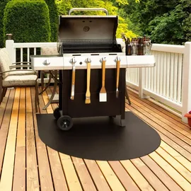Tulup Grillmatte 100 x 100 cm Metall Schwarz