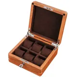 LXMBHAM Uhrenrolle, Uhrenetui, Uhrenständer, Uhrenbox, Holz-Uhrenbox, Uhrenhalter für Uhren, Top-Schmuck-Organizer, Box-Gitter, Uhren-Organizer mit Schloss, Uhrenbeweger, Uhren-Organizer Warm as ever