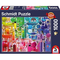 Schmidt Spiele Wandtafel Puzzle Regenbogenfarben - 1.000 Teile