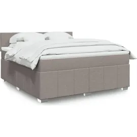 vidaXL Boxspringbett 180 x 200 cm Taupe