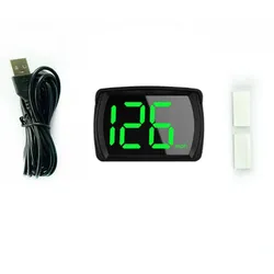 Auto HUD Headup Display KM/H MPH GPS Digitaler Tachometer mit LED-Anzeige mit großer Schrift für PKW LKW MPH , Set 1 schwarz