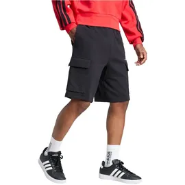 adidas Essentials Feelcozy French Terry, Cargoshorts Herren JE6291 - black/white
