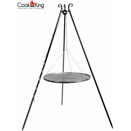 Cook King Schwenkgrill 180 cm inkl. Grillrost Ø 60 cm Rohstahl