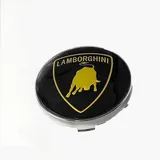 wxhzq 4 stück Nabendeckel für Lamborghini 68 mm, Ersetzbar Nabenkappen mit Logo Radnabenabdeckung Wasserdicht Staubdicht Radnabendeckel
