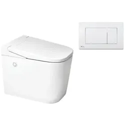 Ultimax Stand-WC mit OptimFlush-Technologie inklusive Spülkasten und Wandtaster SATOFSHFS3.B20