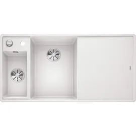 Blanco Axia III 6 S-F InFino Becken links mit Ablauffernbedienung weiß inkl. Holzschneidebrett (524666)