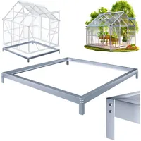 Gardebruk Stahlfundament für Gewächshaus 190x190x12cm verzinkt