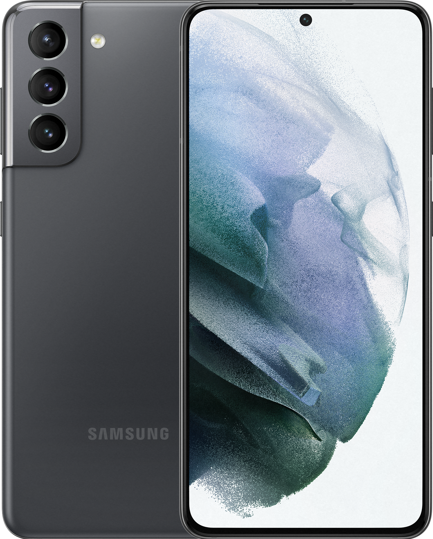 Samsung Galaxy S21 EU (128 GB, Phantom Gray, 6.20", Dual SIM, 12 Mpx, 5G), Smartphone, Grau