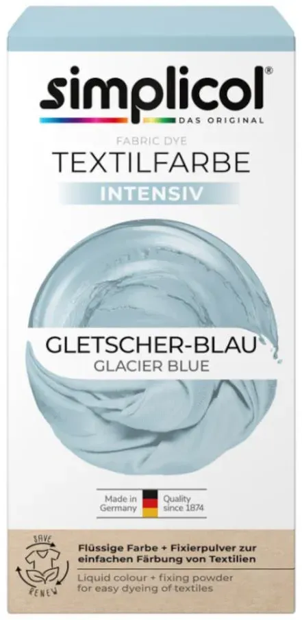 simplicol Textilfarbe intensiv Gletscher-Blau