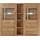 Home Affaire Highboard »Larona, zeitlose Hochkommode mit 2 Türen, Türkommode, Höhe 129,5 cm, Anrichte mit dekorative Rahmenoptik, Türen mit Glaseinsatz