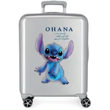 Disney Stitch Naughty Make a Face Blauer Kinderkoffer 50x38x20 cm Starres ABS Seitliches Zahlenschloss 34L 1,8 kg 4 Doppelrollen Handgepäck