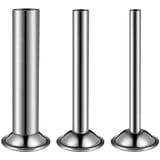 3PCS Fleischwolf Füllrohre, Wurstfüller Edelstahl Tube Kit, Fleischwolf Befestigung, Lebensmittelschleifer Edelstahl Rohre Trichter, Für Kitchenaid Fleischwolf... (3Stk Edelstahlrohr)