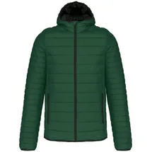 Kariban Leichte Steppjacke mit Kapuze grün S