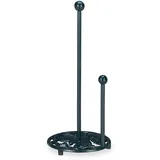 Relaxdays Küchenrollenhalter stehend, Landhausstil, Gusseisen, Höhe: 33 cm, grün,