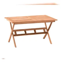 Möbilia Sora Gartentisch 135 x 75 x 85 cm natur