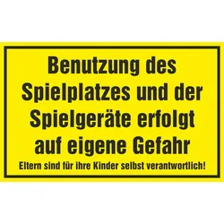 Hinweisschild - Spielplatz