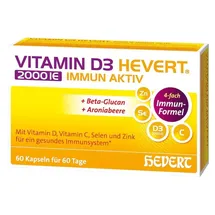 Vitamin D3 Hevert 2000 IE Immun Aktiv Kapseln 60 St.