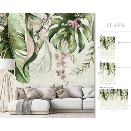 Marburg Fototapete Floral Modern Grau 2,7 m x 2,12 m FSC®