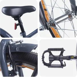 vidaXL Kinderfahrrad 18 Zoll Dunkelgrau