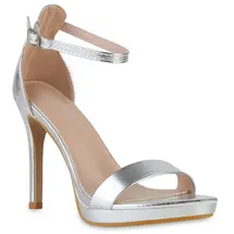 VAN HILL Damen High Heels in Silber