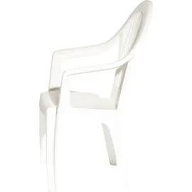 PROGARDEN Vega Stapelsessel 56 x 58 x 94 cm weiß