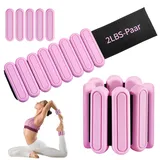 Chumix Verstellbare Handgelenkgewichte 2 Stück (Je 0.45kg / 0.9kg), Tragbare Gewichtsmanschetten mit Klettverschluss Gewichte für Arme und Beine, Ankle Weights für Pilates, Yoga, Tanz, Aerobic