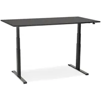 KADIMA DESIGN Schreibtisch, schwarz Holzwerkstoff, Rechteckig,Rechteckig, Kufe, 70x127x70 cm