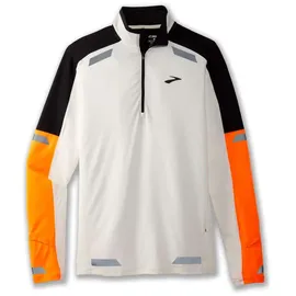 Brooks Herren Run Visible 1/2 Zip 2.0 weiß