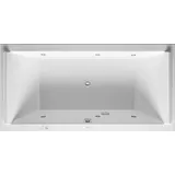 Duravit Whirlpool Rechteck Starck 2000x1000mm Einbauversion oder für Wannenverkleidung, zwei Rückenschrägen, Gestell, Ab- und Überlaufgarnitur, Jetsystem