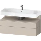 Duravit Waschtischunterbau 1 Auszug und 1 Schublade 119,0 x 47,0 x 59,0 cm Taupe Matt