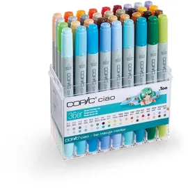 Copic Ciao Manga "Einsteiger-Set", 36er Set im Acryl-Display, Twin Marker mit einer mittelbreiten und einer Brush-Spitze