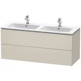Duravit Waschtischunterschrank 2 Auszüge 129 x 55 x 48,1 cm Grau Matt