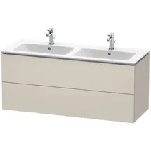 Duravit Waschtischunterschrank 2 Auszüge 129 x 55 x 48,1 cm Grau Matt