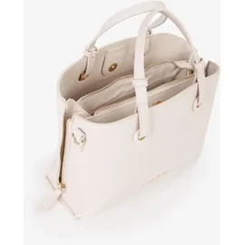 Valentino Sallie Re Shopping Bag Leather Ecru