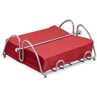 Relaxdays 2 x Serviettenhalter, Silber