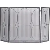 Kamingitter Funkenschutzgitter Silber Kaminschutzgitter Kaminfunkenschutz Ofen